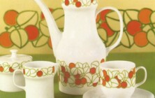 Kaffeeservice "Wien"
Firma: Melitta, Varel
Entwurf: Lilo Kantner, 1963
Dekor: Kirsche rot