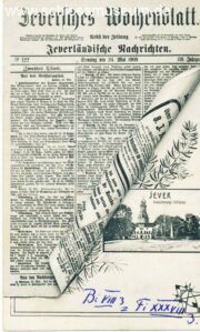 Eine lustige Idee für ein Postkartenmotiv von 1909.