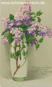 Einfach gemalte Kunstkarten befinden sich ebenfalls im Bestand.