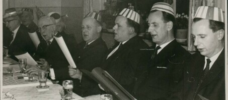 Gesang beim Püttbier um 1960