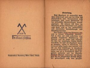 Das Kegelspiel (= Miniatur-Bibliothek Nr. 422), Leipzig, um 1915.