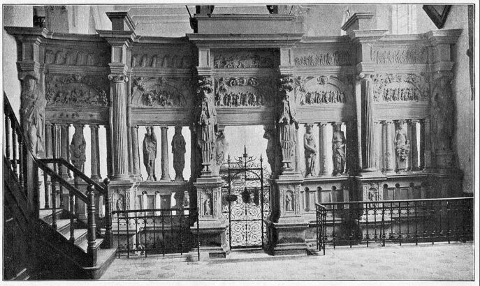 Die Schranke des Grabmals Ennos II. in Emden (C. Ahmels 1917).