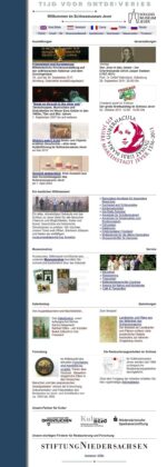 Beispiel für eine Startseite auis dem Jahr 2011, noch als statische HTML-Seite.