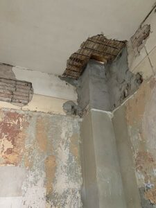 Jahresrückblick 2021 - Bauarbeiten im Torhaus