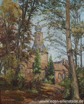 Abb. 13, A. Eden, Schloss Jever im Herbst, 1960er, 62x76 cm, Öl auf Leinwand, Privatbesitz