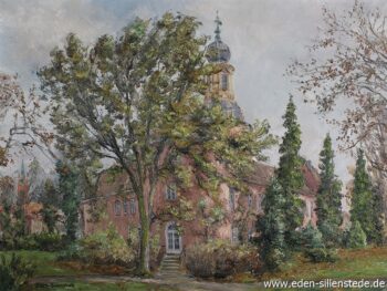 Abb. 5, A. Eden, Schloss Jever mit Eulenturm, um 1970, 80x60 cm, Öl auf Leinwand, Privatbesitz