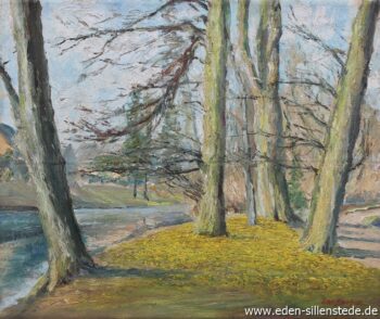 Abb. 6, A. Eden, Stileichengruppe, 1956, 48x40 cm, Öl auf Leinwand, Sammlung Schlossmuseum Jever