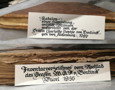 Inventarlisten aus dem Nachlass der gräflichen Familie
